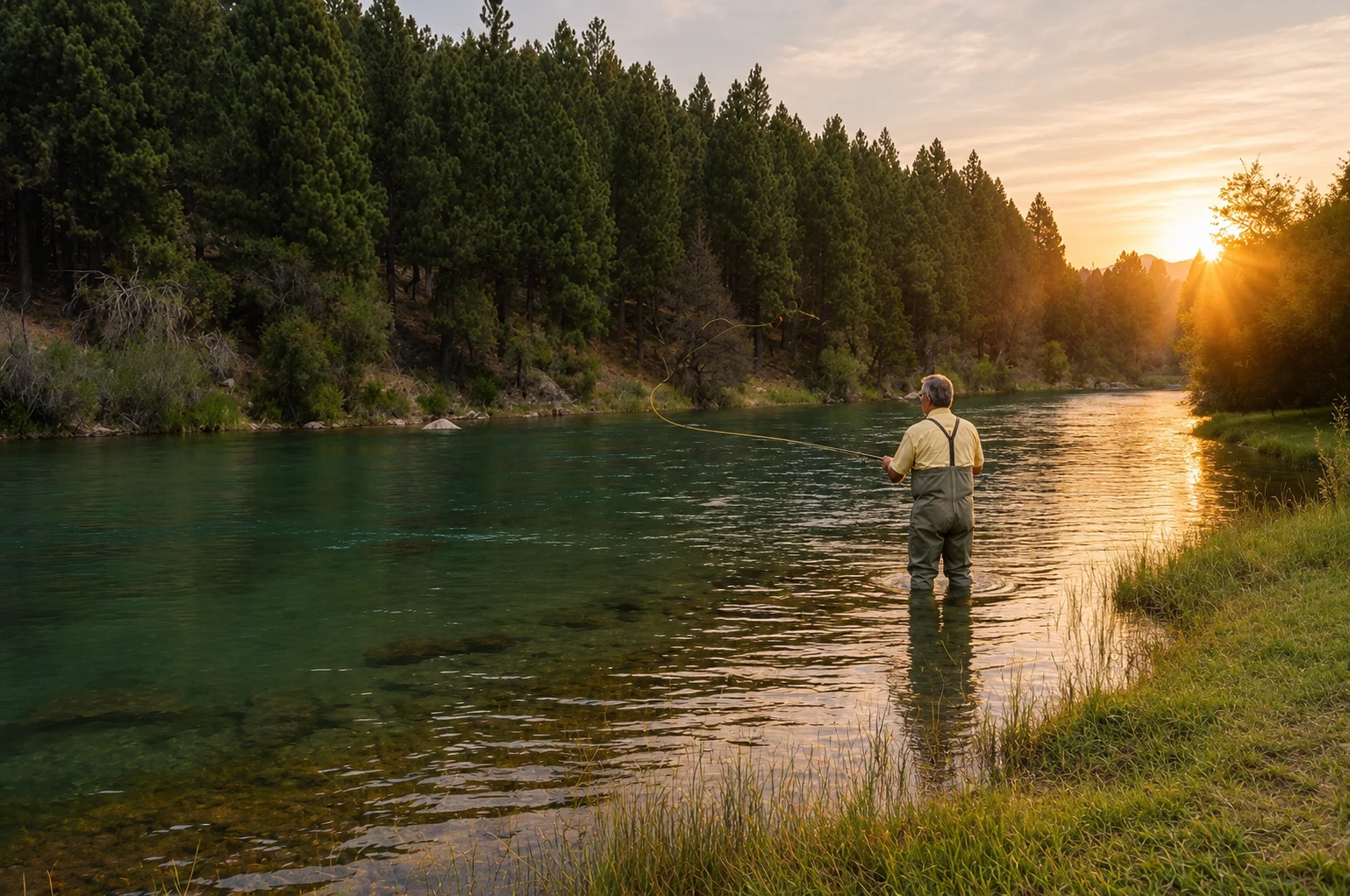 Primer plano de una Trucha en aguas cristalinas